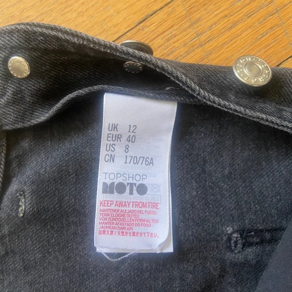 Topshop MOTO Overalls Shorts - Picture 3 of 5